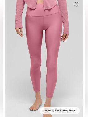 Alo pink wild rose airlift leggings size large